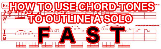How to use chord tones to outline a solo fast